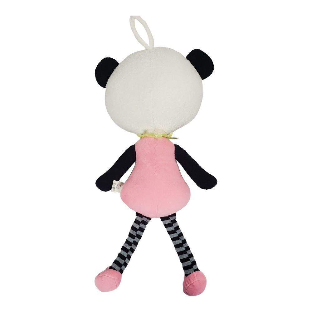 Primo Passi Me Too Plush Jiabo Doll Panda Bear Black Pink Soft Toy Loveable - Picture 4 of 11